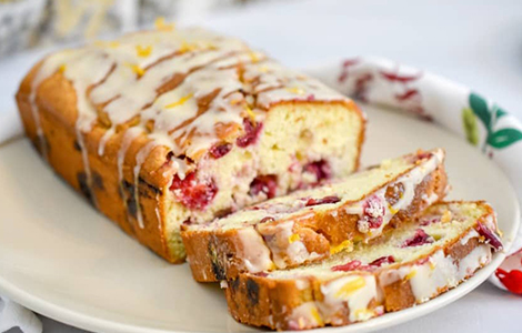 Cranberry Loaf Slice